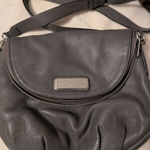 Marc Jacobs Charcoal Leather Shoulder Bag